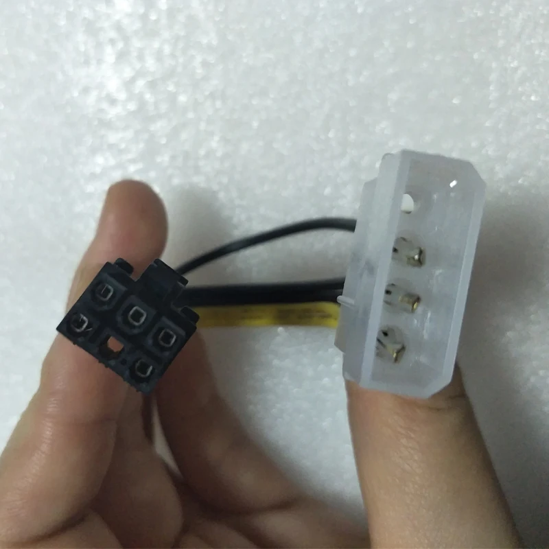 5 шт. кабель питания PCI E 6 контактный разъем для Molex 4 разветвитель Express