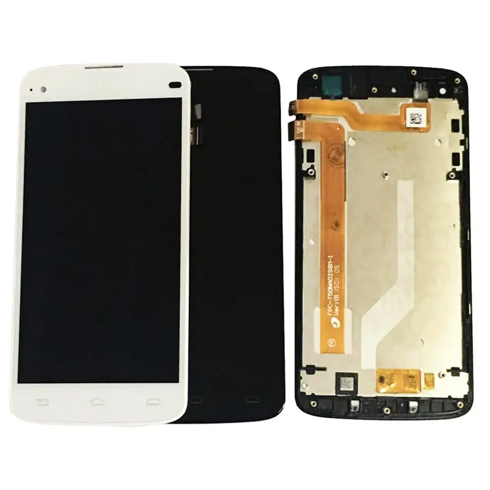 

With Frame For Philips Xenium i908 LCD Display +Touch Screen Digitizer Assembly Black Color With Kits