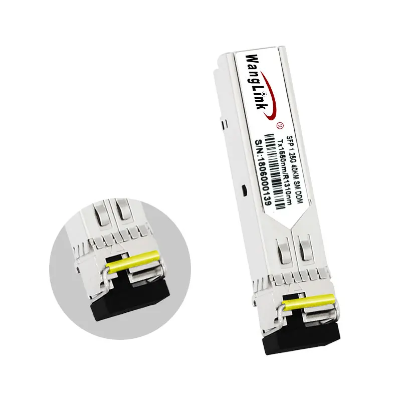 Оптический модуль Wanglink SFP одномодовый одноволоконный трансивера 1310 нм/1550 нм LC 40