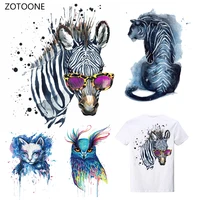 zotoone stripes horse iron on transfer patches on clothing diy patch heat transfer for clothes decoration stickers accessories g