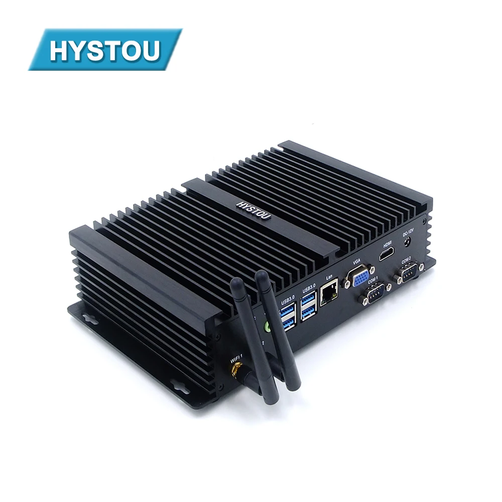 6gen Intel Core i3 6006U безвентиляторный мини ПК Windows 10 промышленный компьютер с 2 COM 1VGA 1HD 4