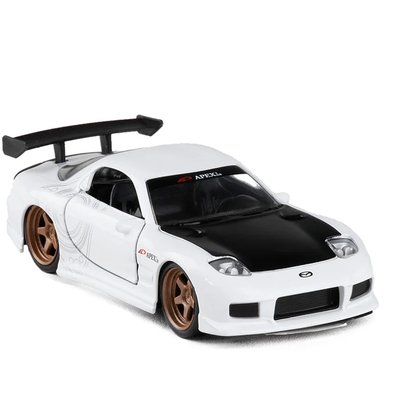 Игрушечная модель 1:32 RX7 купе из сплава с обратной связью для детей настоящая