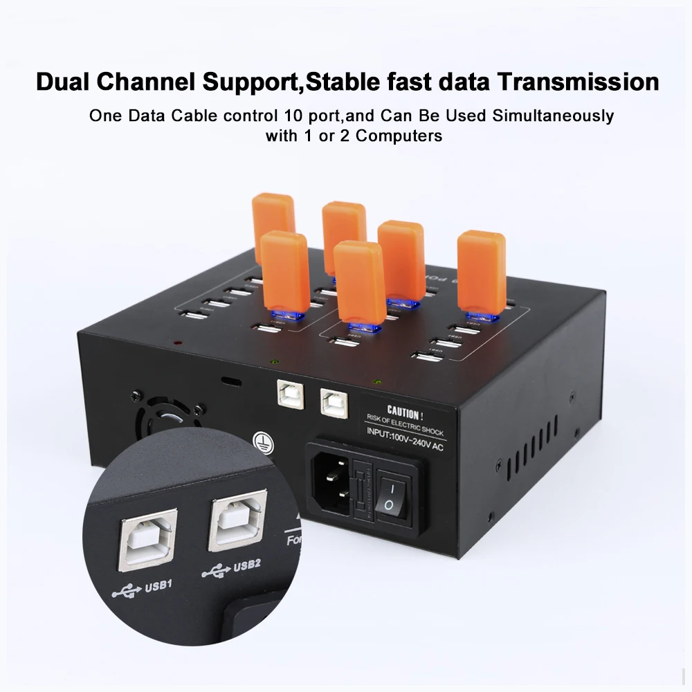 Sipolar промышленных Класс 110 V-220 V 20 Порты и разъёмы USB 2,0 концентратор USB зарядка док-станция USB станция Зарядное устройство с 5V22A Мощность адаптер для 3g модем