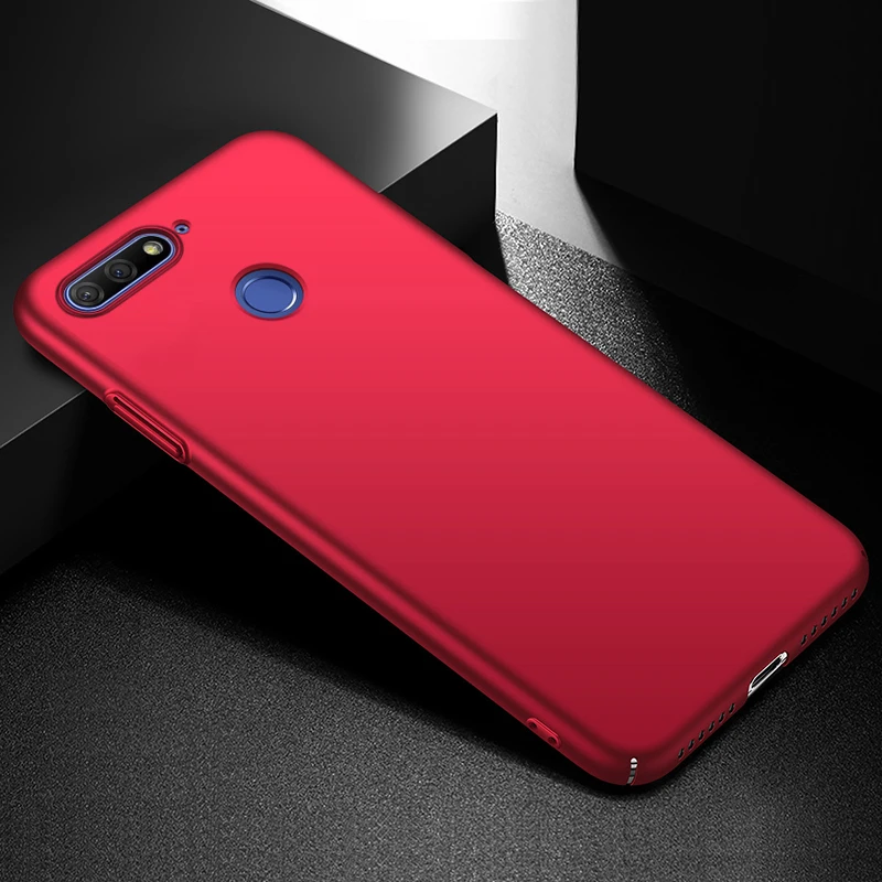 Чехол чехол для HuaWei Honor 7a Pro y6 prime 2018 твердый ПК на роскошный простой матовый