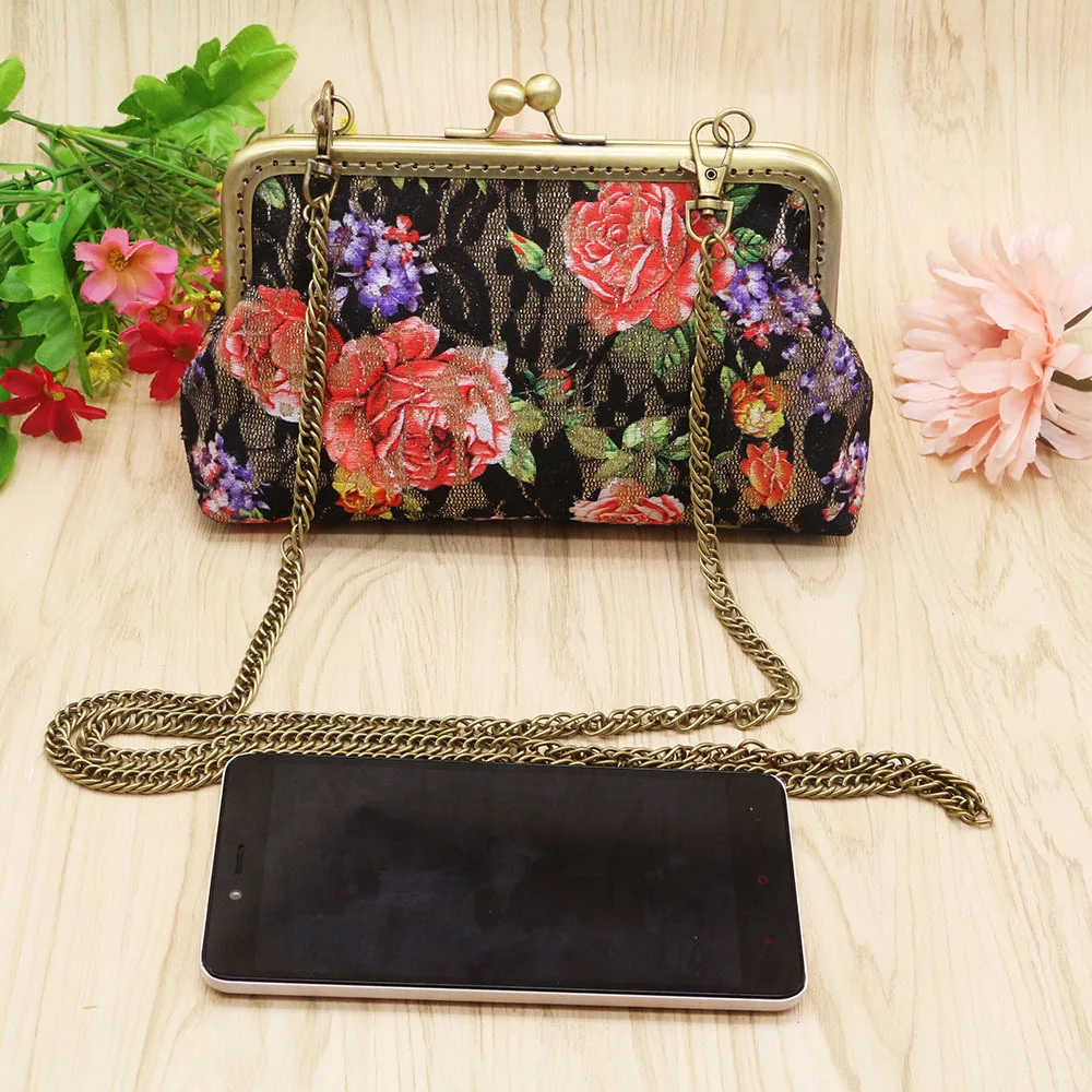 Элегантная винтажная Цветочная женская сумка на одно плечо 2017 новая цифровая