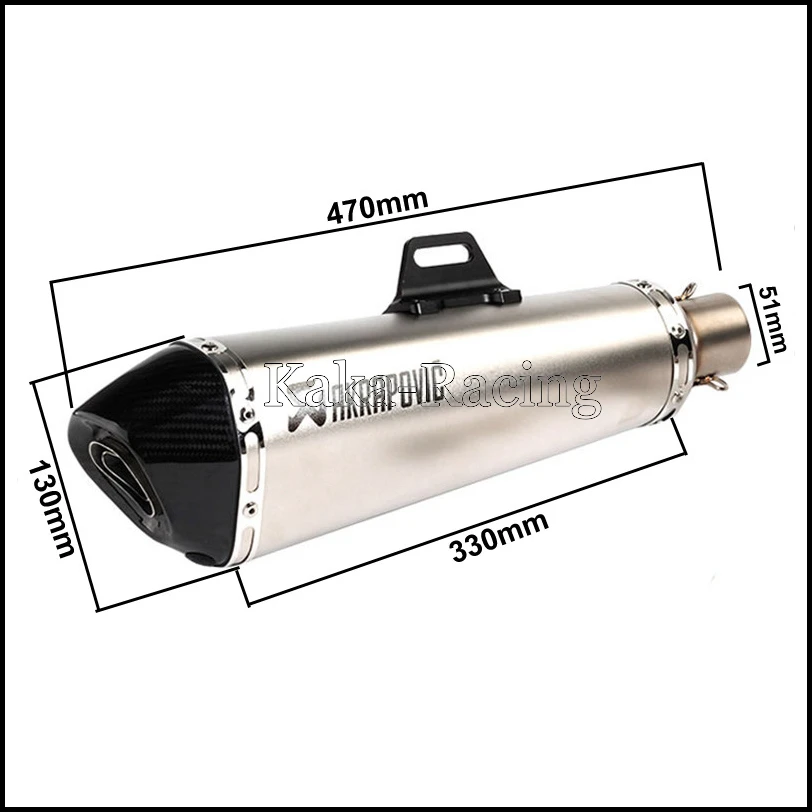 PCX 125 150 полная выхлопная система мотоцикла без шнуровки 470 мм akrapovic глушитель Escape