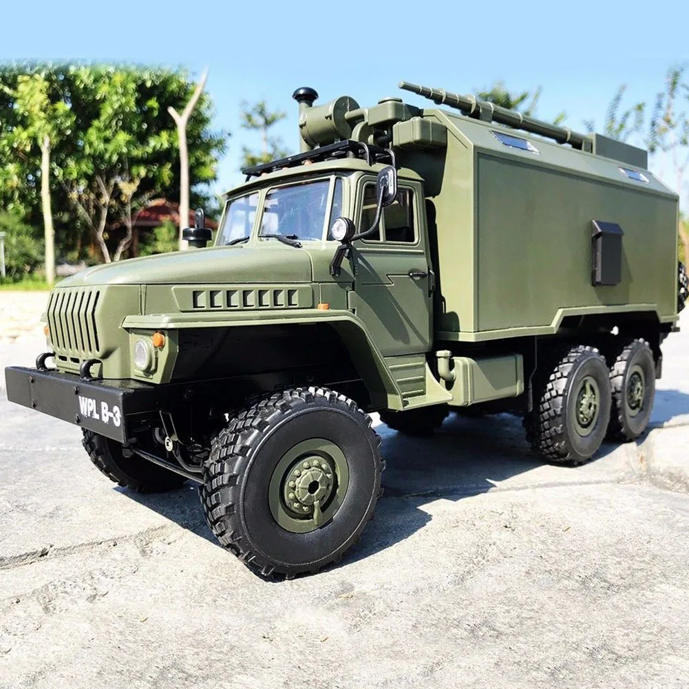 WPL B36 Урал 1/16 2,4G 6WD RC автомобиль военный грузовик Рок Гусеничный командный Коммуникационный автомобиль RTR игрушка авто армейские грузовики