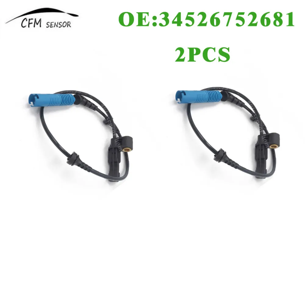 

2pcs NEW 34526752681 FRONT / REAR RIGHT / LEFT WHEEL ABS SPEED SENSORS FOR BMW 320i 323ci 323i 325Ci