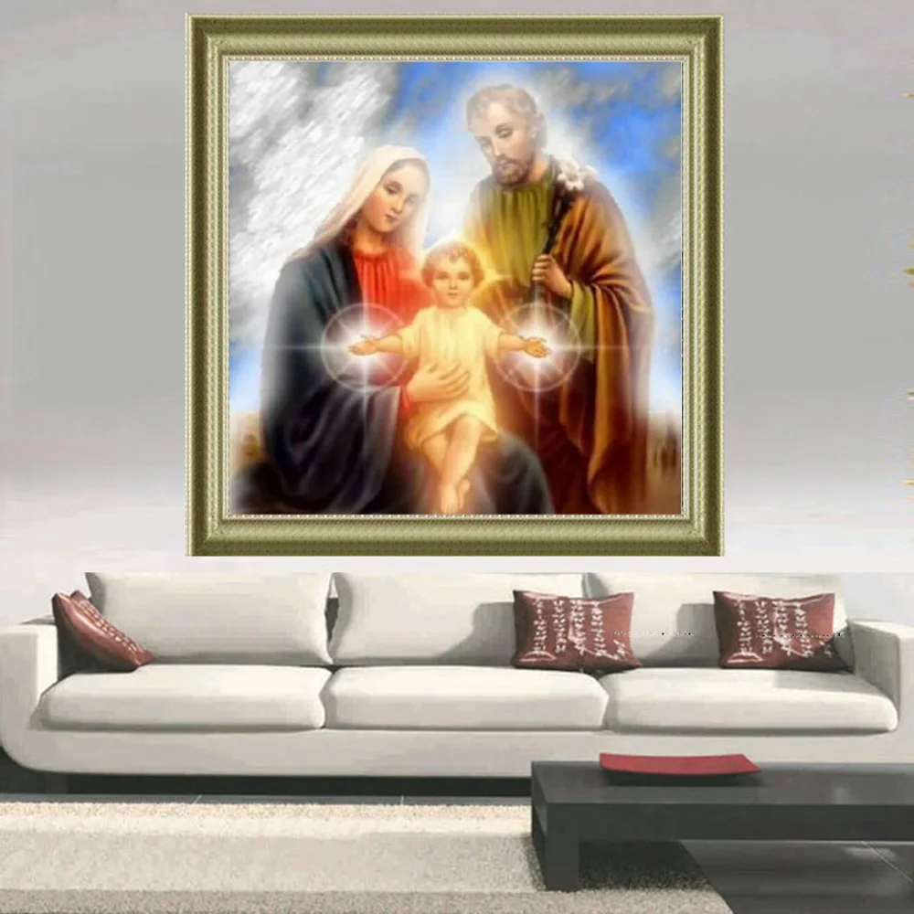 Питер Рен Алмазная картина крестиком религиозный портрет 3d полностью квадратная