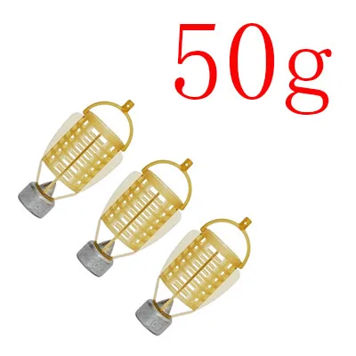 50g JSM 3 шт./партия, инструмент для ловли карпа, аксессуары, клетка для приманки 30 г-80 г с свинцовым грузило для снасти для подледной рыбалки - Цвет: 50g