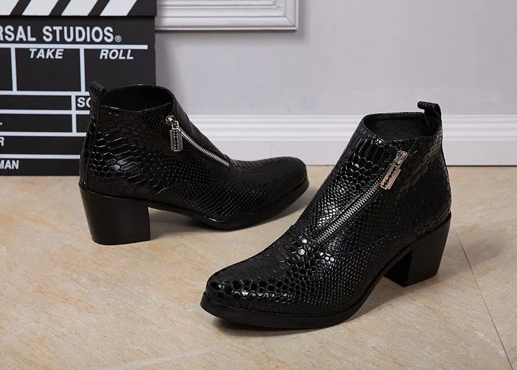 Мужские ботильоны в британском стиле модные модельные ботинки из натуральной