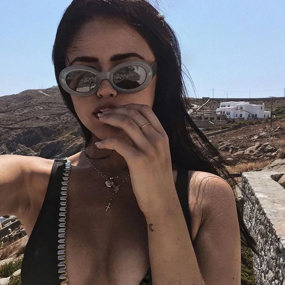 2018 брендовые креативные белые круглые солнцезащитные очки с ракушками женские новые для мужчин маленькие