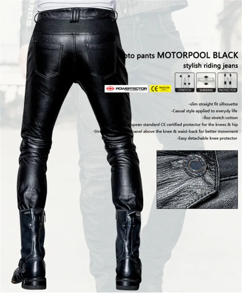 Uglybros johnnyl UBS013 кожаные брюки moto rcycle защитный Штаны Мужская moto Штаны гонки кожа Штаны