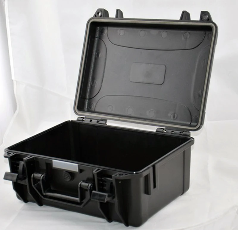 

361X289X165MM ABS Tool case toolbox Impact resistant sealed waterproof equipment camera case with pre-cut foam shipping free