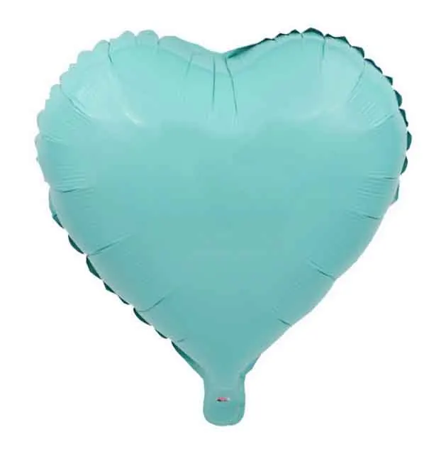 tiffany blue heart 5 шт. 18 дюймов розовое золото красный Вышивка «звёздочки» или «бриллианты» Фольга воздушные шары, валентинки Свадебные украшения воздушный шар с гелием для мальчиков и девочек, День рождения расходные материалы - Цвет: tiffany blue heart