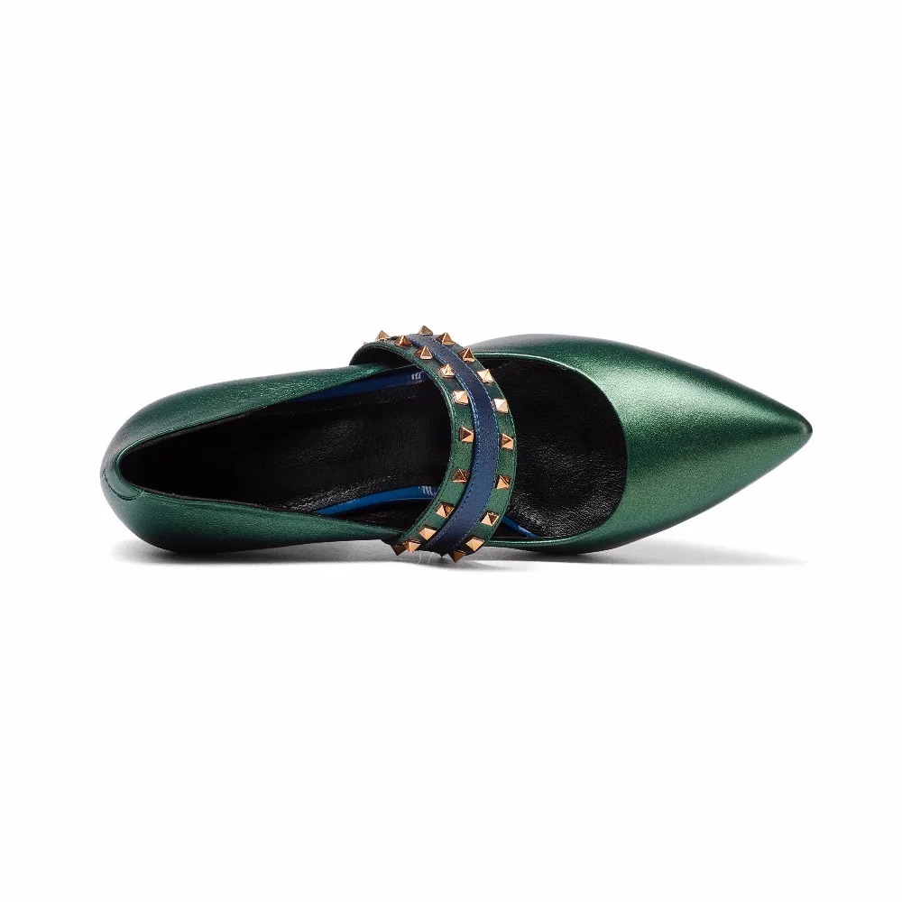 MLJUESE/Новинка 2018 года туфли лодочки из натуральной кожи слипоны Mary Janes sapatos feminino
