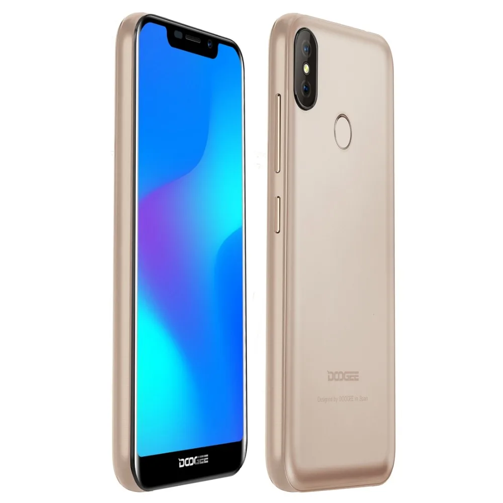 DOOGEE X70 мобильный телефон 5 ''u образный Android 8 1 19:9 2 GB ram 16 rom 3g отпечаток лица ID