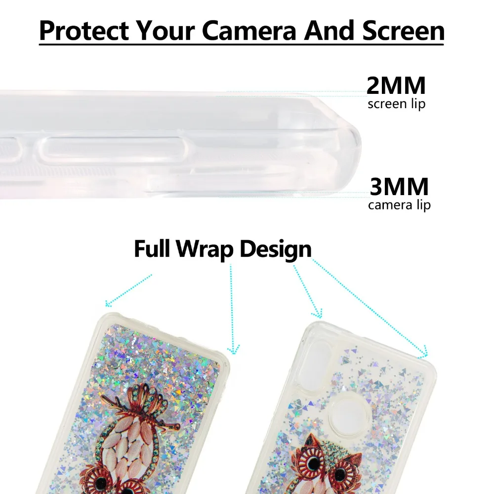 Picture Protective Glitter Floating Quicksand Case For Nokia 1 Luxury Soft TPU Flowing Liquid Back Cover 6 2018 | Мобильные телефоны