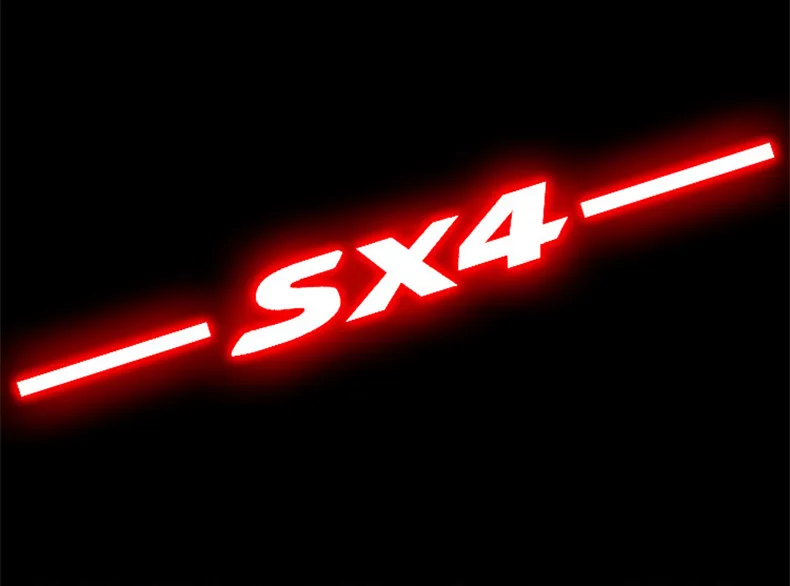 Углеродного волокна наклейки и высоко стоп-сигнал лампа светильник для Suzuki SX4 хэтчбек 2006-2008 2009 2010 2011 2012 2013