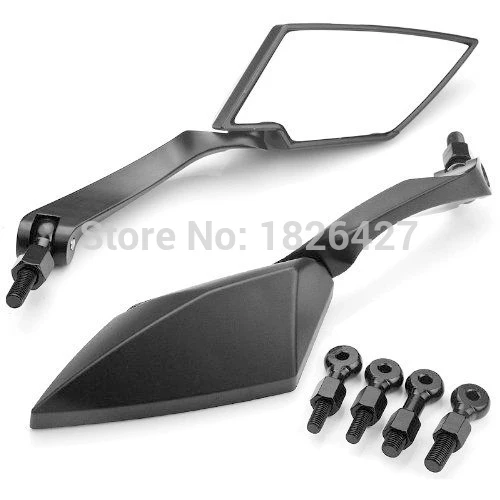 

Black Universal Pair Side Rearview Mirrors For Triumph Ducati Honda Kawasaki Yamaha BMW