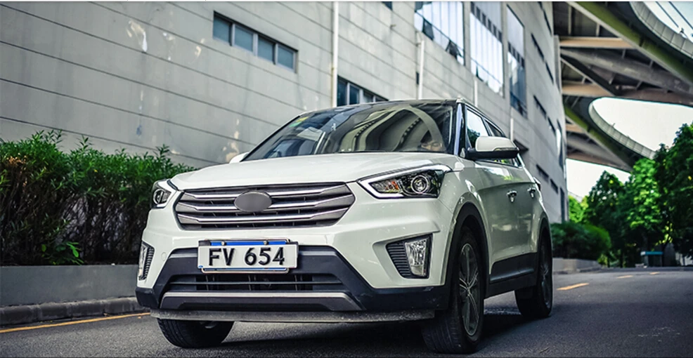 Автомобильный бампер налобный фонарь для hyundai creta IX25 головной светильник автомобильные аксессуары IX 25, год светодиодный DRL головной светильник IX25 противотуманный светильник