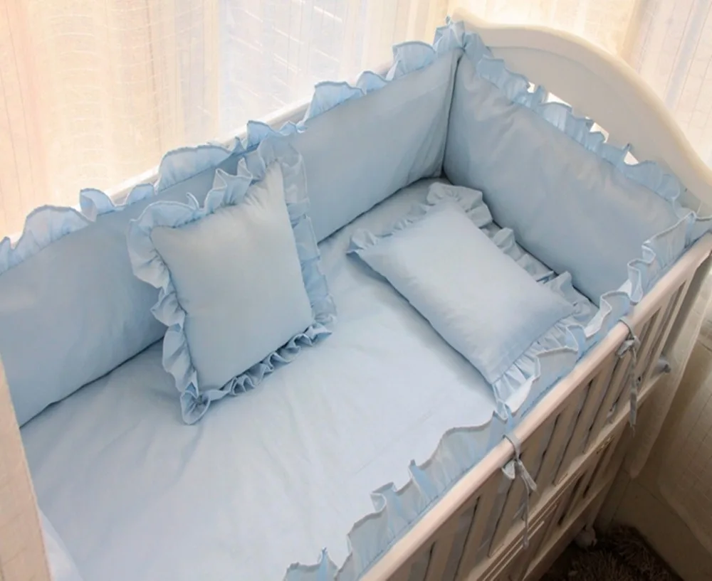 7 шт. Детский Комплект постельного белья хлопковый в стиле принцессы моющийся