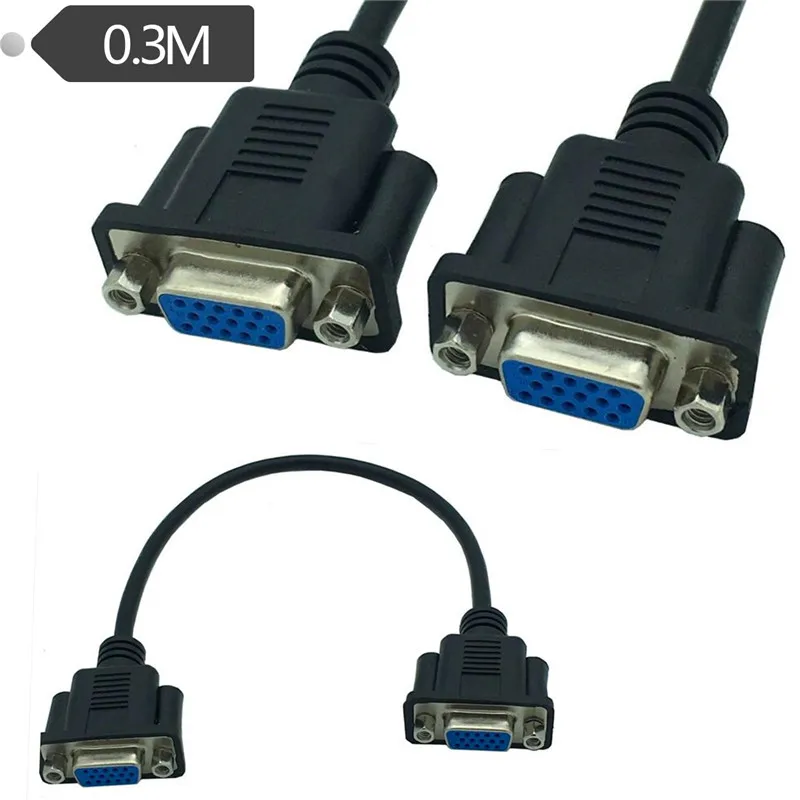 

Кабель VGA HDTV/HD15 «Мама-мама» может быть установлен на лицевой пластине 0,3 м