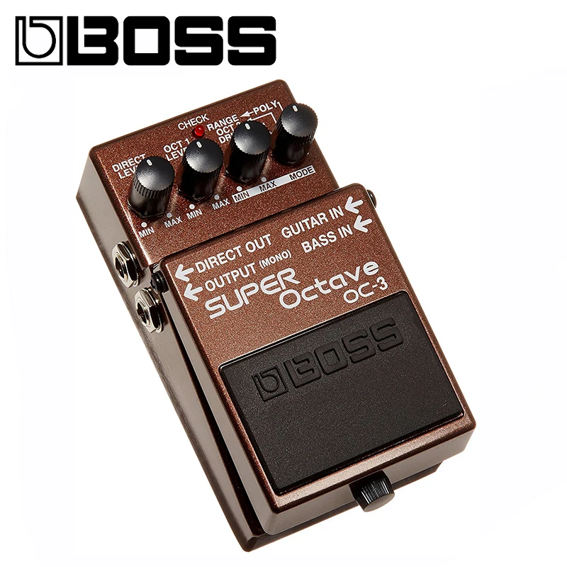 Boss OC-3 Dual Super Октавная педаль для гитары/баса со встроенным пучком Overdrive с