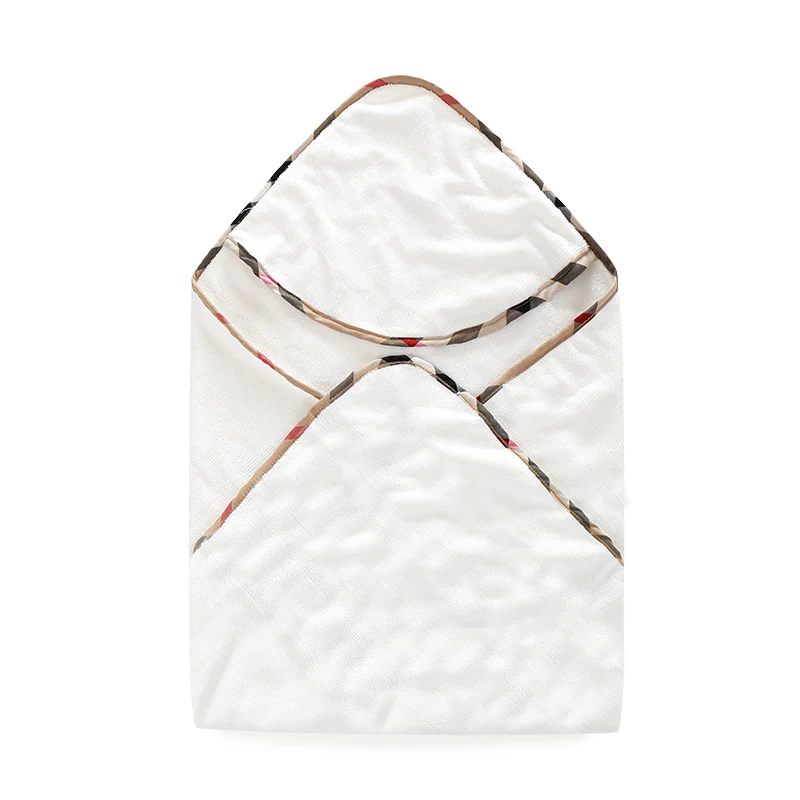 high quality Kids Towe oddler 100% Cotton Bathrobe Baby Boys Girls Spring baby boy Hooded Bath Towel Children plaid |