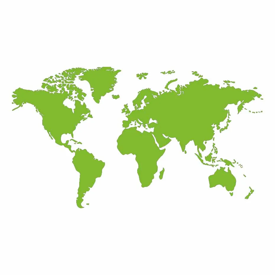 Атлас карта мира Наклейка на стену с черным принтом для спальни декоративный Съемный клейкий виниловый стикер на стену креативный домашний декор - Цвет: Светло-зеленый