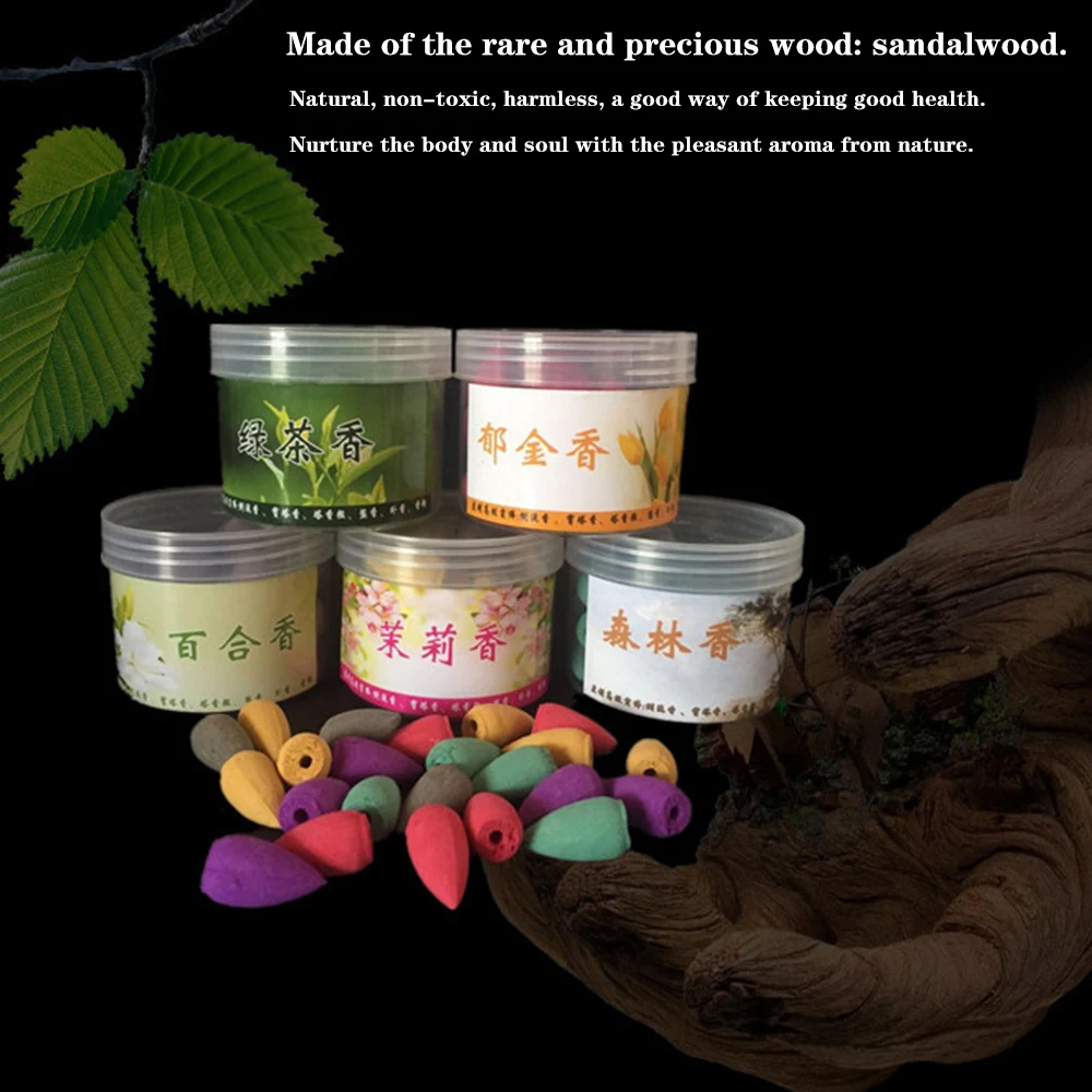 Задник из натурального сандалового дерева дымовая буддизмская башня пагода 45