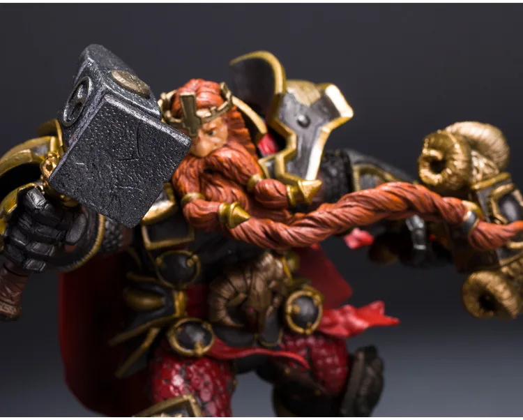 Wow DC экшн фигурка неограниченная Серия 6 дюймов Magni Bronzebeard [Dwarven King] WOW ПВХ модель