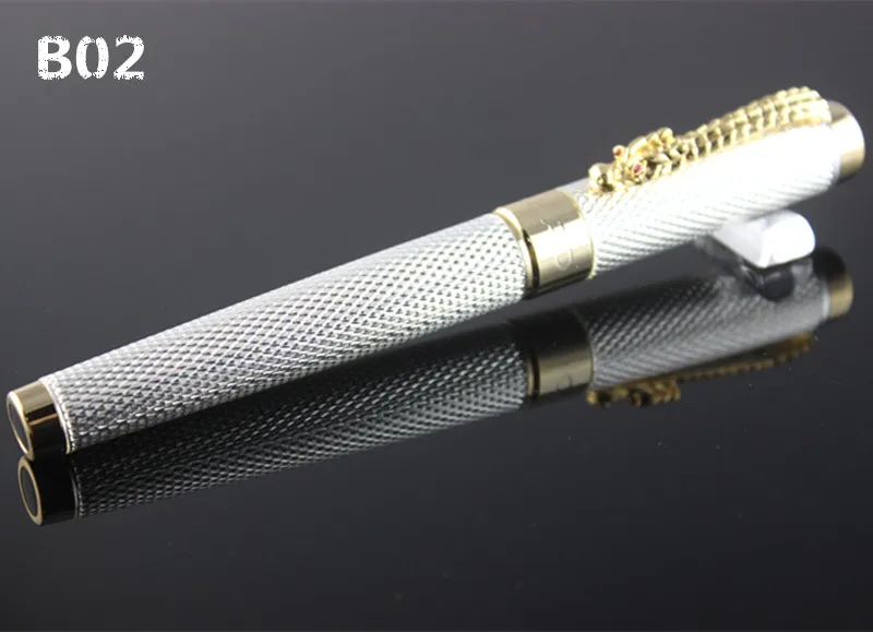 S 1 шт./лот JINHAO шариковая ручка 1200 Canetas Серебряный Золотой зажим для ручки бизнес-руководителя быстрое письмо ручка роскошная ручка 14.*1,4 см - Цвет: S