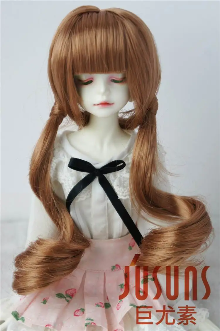 JD186, 1/6, 1/4, 1/3, красивые кукольные парики с двойной пони, BJD, размер 6-7 дюймов, 7-8 дюймов, 8-9 дюймов, модный кукольный парик, парики YOSD MSD SD, распродажа