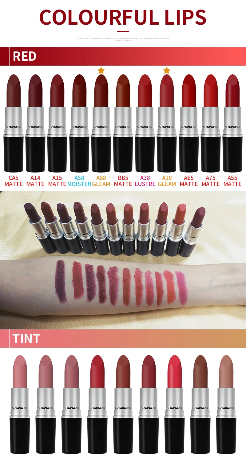 MYG Высококачественная матовая помада для макияжа Diva ruby woo Angel Chili beauty color губная помада