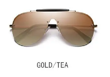 gold tea Новые поляризованные солнцезащитные очки для мужчин и женщин солнцезащитные очки Классические солнцезащитные очки огромная оправа вождения оригинальные солнцезащитные очки - Цвет линз: gold tea