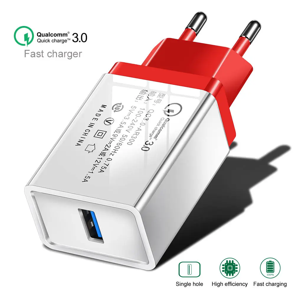 Быстрая зарядка 3 0 USB зарядное устройство быстрый ЕС настенный адаптер для Vernee X2 M8