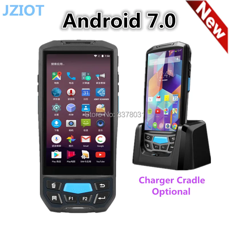 Мобильный компьютер android pda wifi 2d bluetooth сканер штрих кода и GPS принтер UHF RFID nfc POS