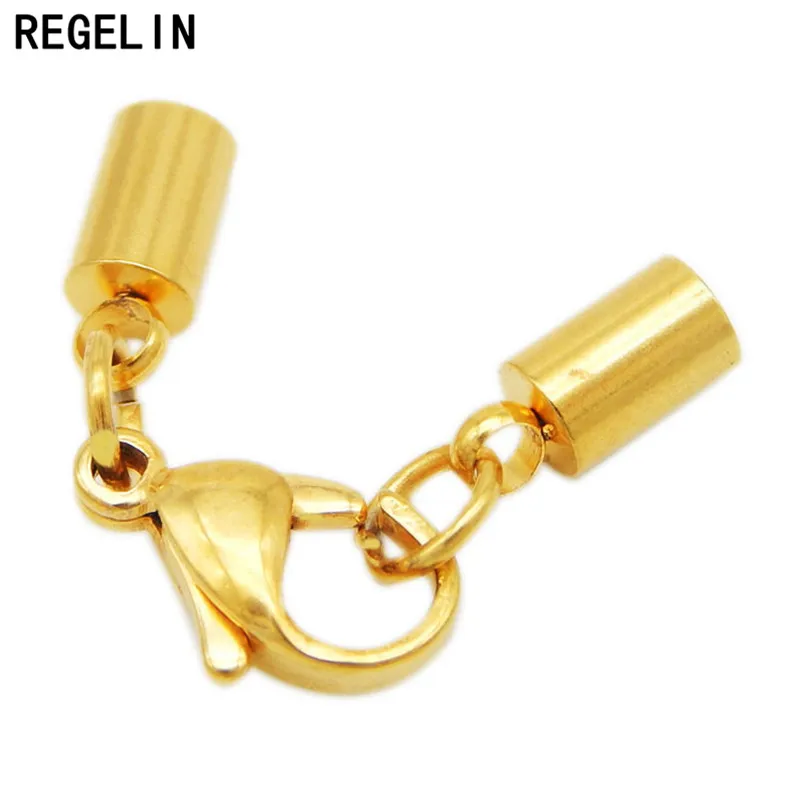 REGELIN 316 застежки-крючки из нержавеющей стали для ювелирных изделий 5 шт. кожаный