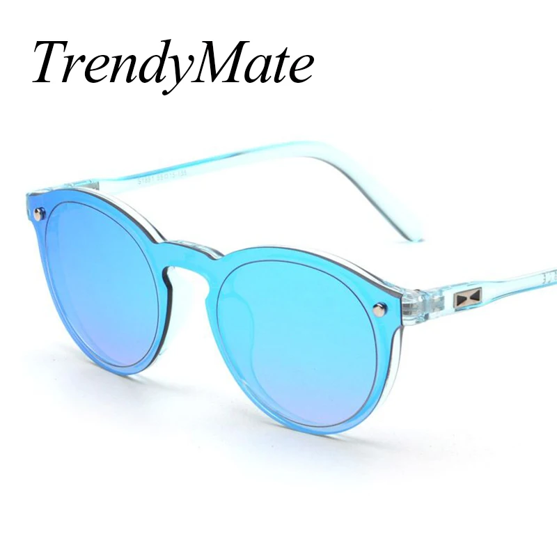 

Women Sunglasses Oval Fashion Female Men Retro Reflective Mirror Sunglasses Clear Candy Color Famous Brand Designer Oculos 611T