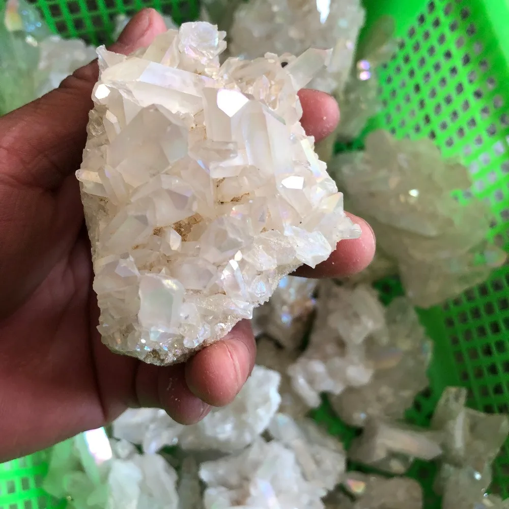 Натуральный Прозрачный кристаллический кластер кварца 120 г маленькие камни