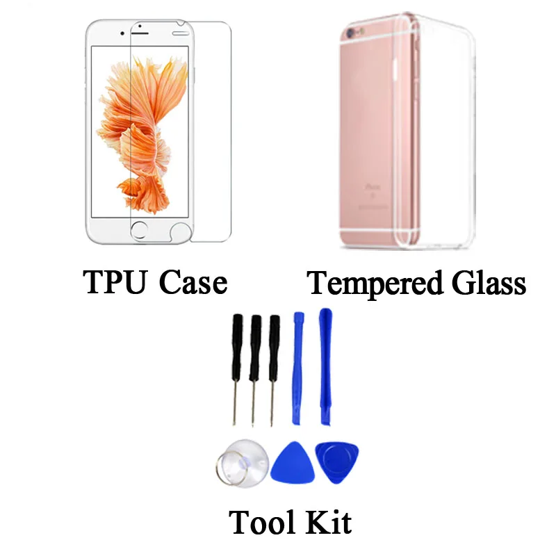 AAA + LCD для iPhone 6 5S SE 7 Дисплей кодирующий преобразователь сенсорного экрана в сборе