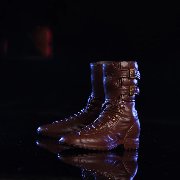 

1/6 Scale Male Figure Accessory Solid Shoes Fashion Combat Boots Model for 12'' Man Solider Action Figure Body