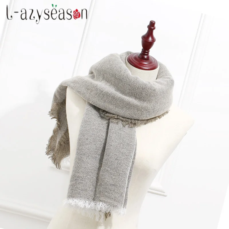 Новые зимние шарфы Для женщин écharpe теплые мягкие square blanket scarf большой платок