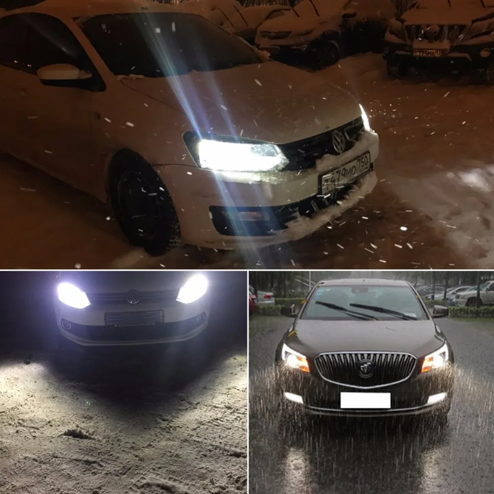 H4 H7 H11 H1 9005 9006 зэс Мини светодиодный фар автомобиля лампы (Подол короче спереди и