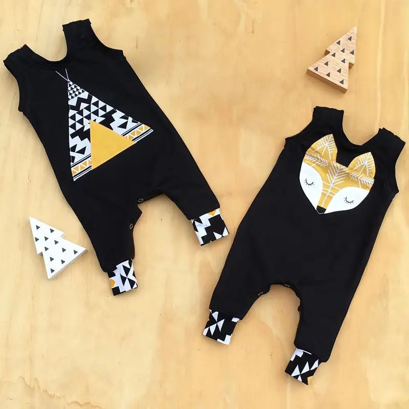 

Fashion Summer Babys Jumpsuits 0M-24M Newborn Infant Baby Boy Girl Kids Cotton Romper Jumpsuit Clothes
