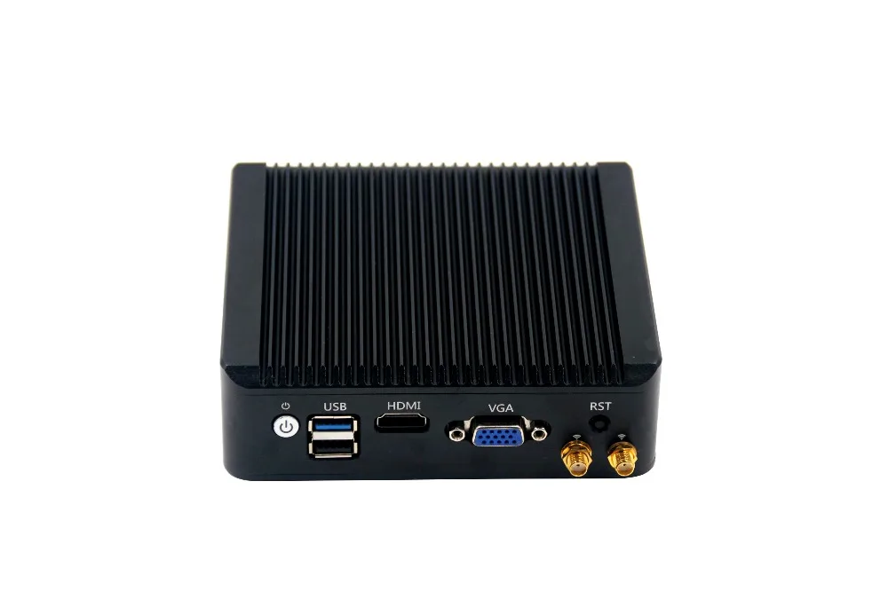 Новые 4 * Lan ядра J1900 Мини ПК с сенсорным экраном 2G Оперативная память 64 Гб памяти на