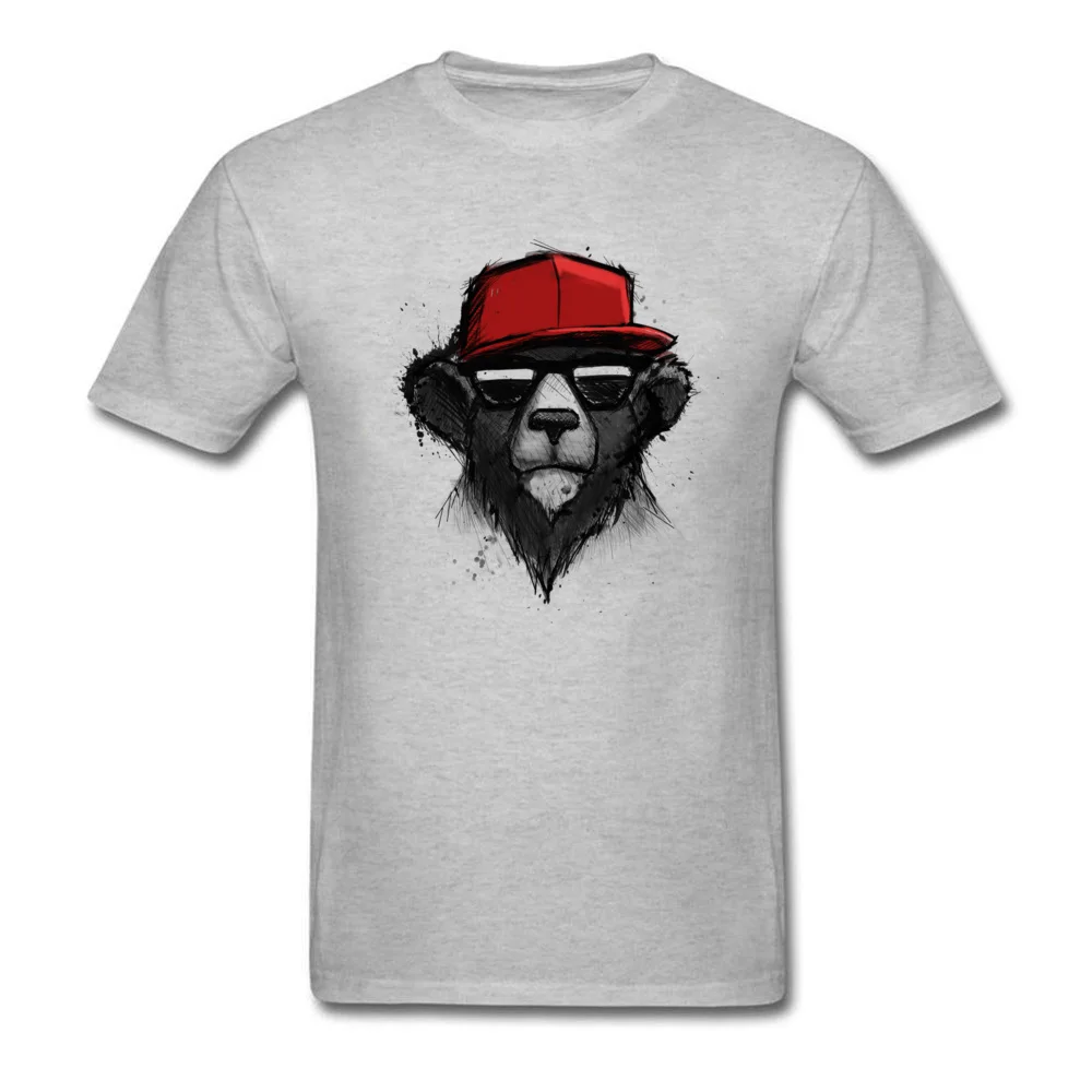 Недорогие мужские футболки в стиле хип-хоп с 3d-принтом медведя классические из