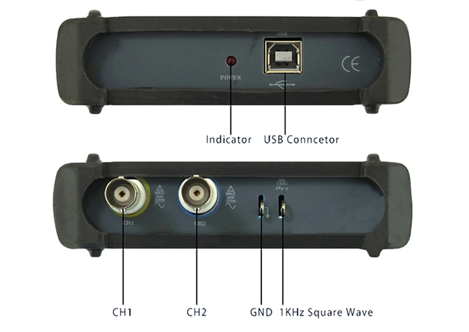 ISDS205A двухканальный USB цифровой осциллограф 20 м пропускная способность 48 м анализатор выборки спектра+ регистратор данных