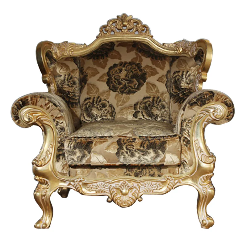 European-style Hand-carved Wood Classical Sofa Baroque single double triple combination of luxury living room | Мебель